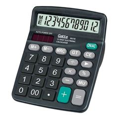 CALCULADORA MAKE+ MESA 8837B 12 DIGITOS PRETO