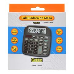 CALCULADORA MAKE+ MESA 808A 10 DIGITOS PRETA