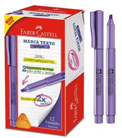 CANETA MARCA TEXTO FABER GRIFPEN ROXO