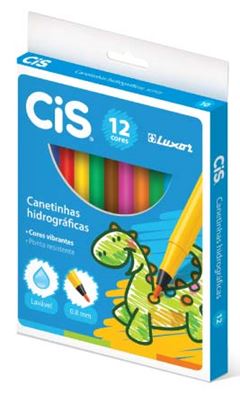 CANETA HIDROGRAFICA CIS LAVAVEL 12 CORES