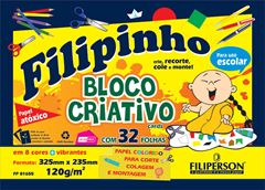 PAPEL CRIATIVO FILIPINHO 120G 32X23 32 FOLHAS CARDS SORTIDO