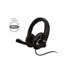 FONE COM MICROFONE OEX HEADSET USB HS -201 PRIME PRETO