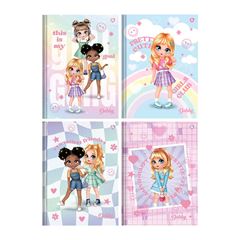 CADERNO 1/4 BROCHURA CAPA DURA 80 FOLHAS DEBBY 25 ANIMATIVA