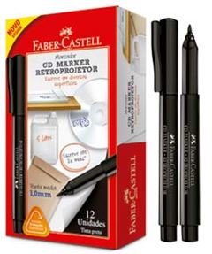 MARCADOR RETRO PROJETOR FABER 1.0MM PRETO