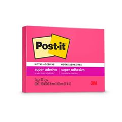 RECADO ADESIVO POST-IT 3M 657 76X102 RECICLAVEL ROSA NEON