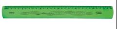 REGUA 30 CM WALEU FLEXIVEL NEON VERDE