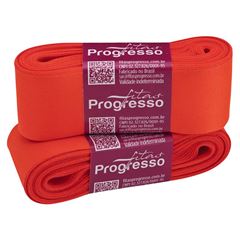 FITA CETIM 38MM PROGRESSO PECA LARANJA CITRICO 278