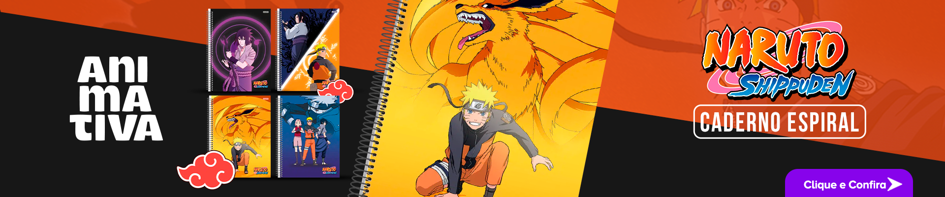 Caderno Naruto Animativa