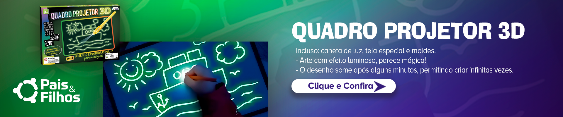 Quadro projetor 3D